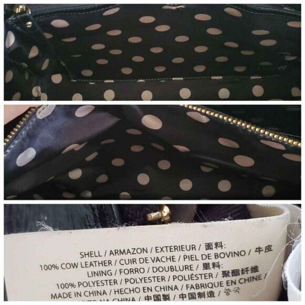 Kate Spade Large Black Leather Bag Tote READ - Picture 9 of 9